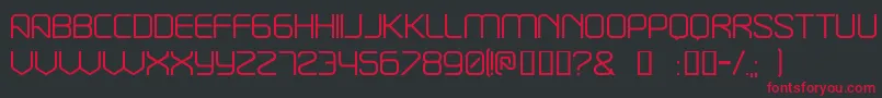 Break ffy Font – Red Fonts on Black Background