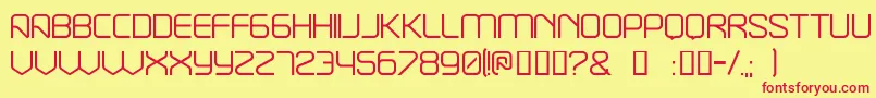 Break ffy Font – Red Fonts on Yellow Background