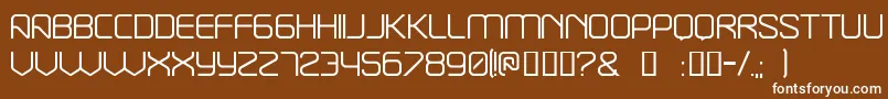 Break ffy Font – White Fonts on Brown Background