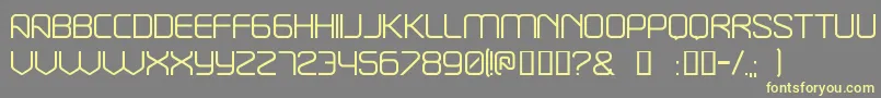 Break ffy Font – Yellow Fonts on Gray Background