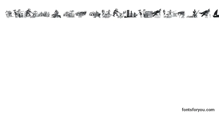 XiloCordelLiteratureIi-fontti – aakkoset, numerot, erikoismerkit
