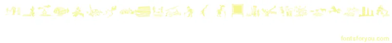 XiloCordelLiteratureIi-fontti – keltaiset fontit