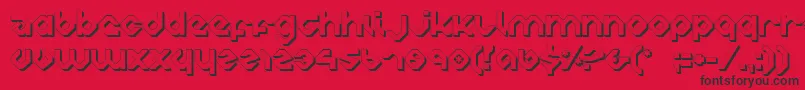 CharliesAnglesShade Font – Black Fonts on Red Background