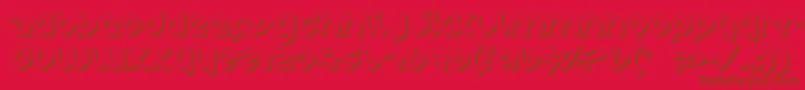 CharliesAnglesShade Font – Brown Fonts on Red Background