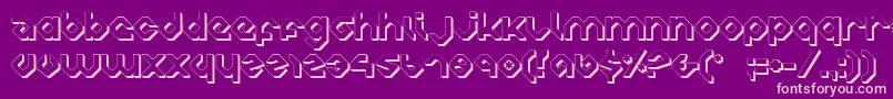 CharliesAnglesShade Font – Pink Fonts on Purple Background