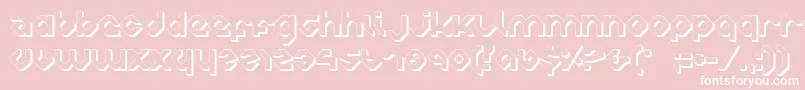 CharliesAnglesShade Font – White Fonts on Pink Background