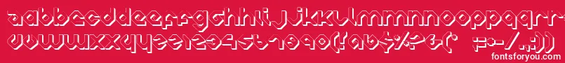 CharliesAnglesShade Font – White Fonts on Red Background