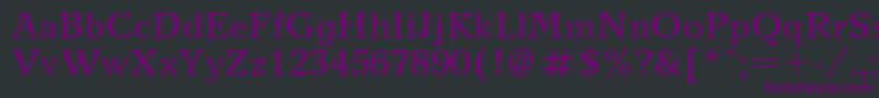 Шрифт NewjournalRegular – фиолетовые шрифты на чёрном фоне