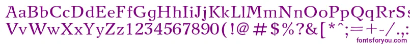 NewjournalRegular Font – Purple Fonts on White Background