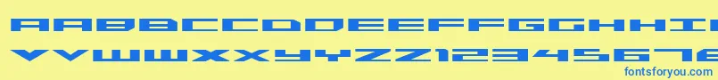 fuente TriremeExpandedBold – Fuentes Azules Sobre Fondo Amarillo