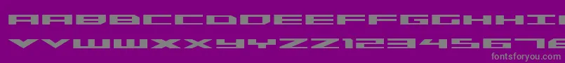 TriremeExpandedBold Font – Gray Fonts on Purple Background
