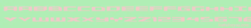 TriremeExpandedBold Font – Pink Fonts on Green Background