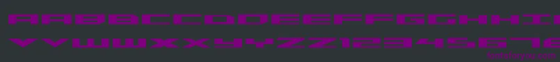 TriremeExpandedBold Font – Purple Fonts on Black Background