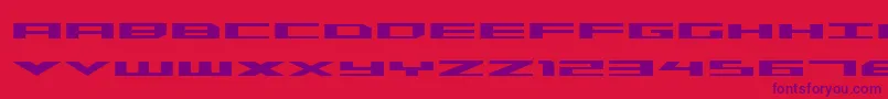 TriremeExpandedBold Font – Purple Fonts on Red Background
