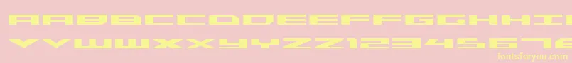 TriremeExpandedBold Font – Yellow Fonts on Pink Background