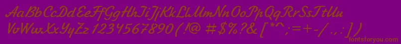 Шрифт Jkh – коричневые шрифты на фиолетовом фоне