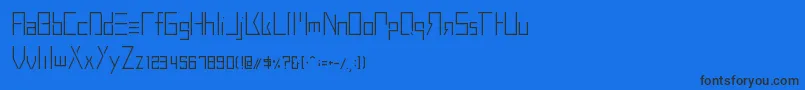 BuprestidCss226 Font – Black Fonts on Blue Background
