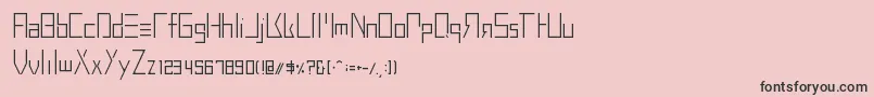 BuprestidCss226 Font – Black Fonts on Pink Background