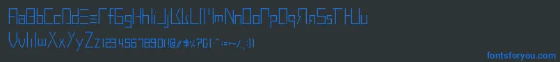 Police BuprestidCss226 – polices bleues sur fond noir