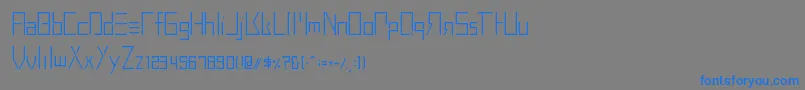 BuprestidCss226 Font – Blue Fonts on Gray Background