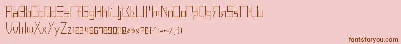 BuprestidCss226 Font – Brown Fonts on Pink Background