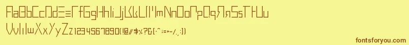 Police BuprestidCss226 – polices brunes sur fond jaune