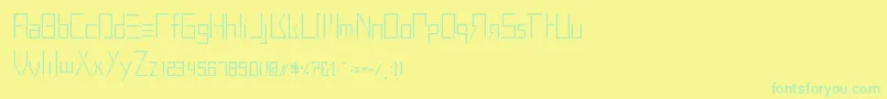 Police BuprestidCss226 – polices vertes sur fond jaune