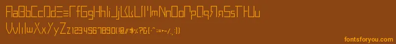 BuprestidCss226 Font – Orange Fonts on Brown Background