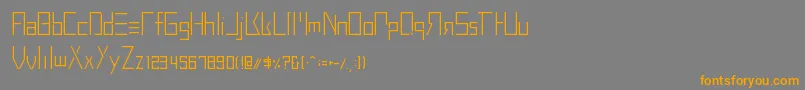 BuprestidCss226 Font – Orange Fonts on Gray Background