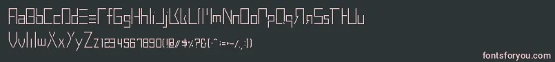 フォントBuprestidCss226 – 黒い背景にピンクのフォント