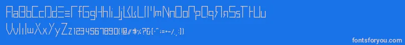 BuprestidCss226 Font – Pink Fonts on Blue Background