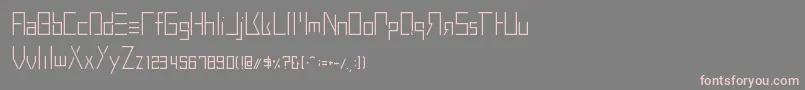 BuprestidCss226 Font – Pink Fonts on Gray Background