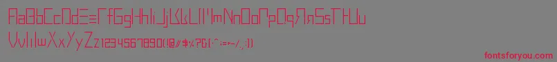 BuprestidCss226 Font – Red Fonts on Gray Background