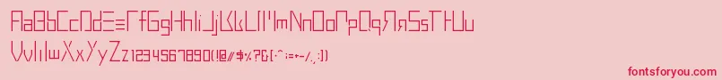 BuprestidCss226 Font – Red Fonts on Pink Background