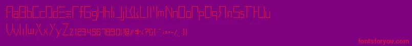 BuprestidCss226 Font – Red Fonts on Purple Background