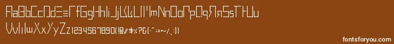 フォントBuprestidCss226 – 茶色の背景に白い文字