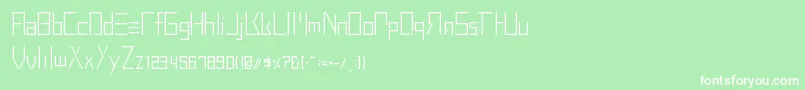 BuprestidCss226 Font – White Fonts on Green Background