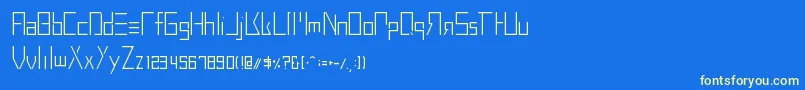 Шрифт BuprestidCss226 – жёлтые шрифты на синем фоне
