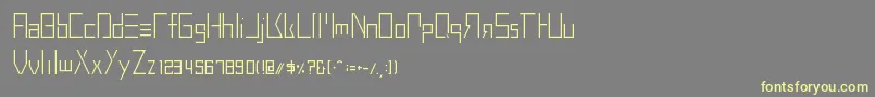 BuprestidCss226 Font – Yellow Fonts on Gray Background