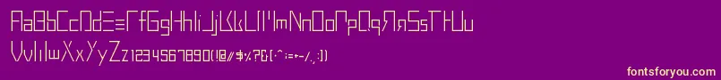 Czcionka BuprestidCss226 – żółte czcionki na fioletowym tle