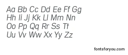 MercedesserialLightItalic Font