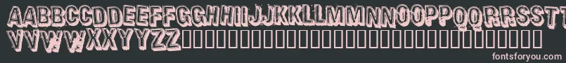 Heavr Font – Pink Fonts on Black Background
