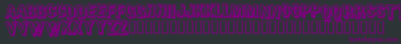 Шрифт Heavr – фиолетовые шрифты на чёрном фоне