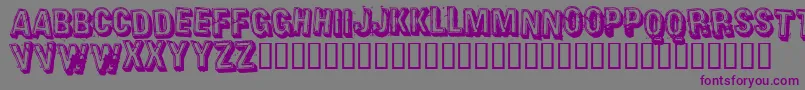 Шрифт Heavr – фиолетовые шрифты на сером фоне