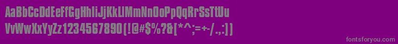 More about CompressedBold Font CompressedBold Font – Gray Fonts on Purple Background