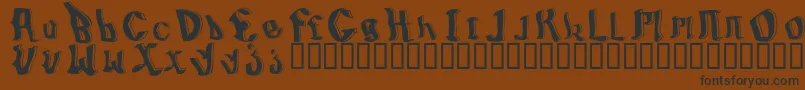 BillyboyRegular Font – Black Fonts on Brown Background