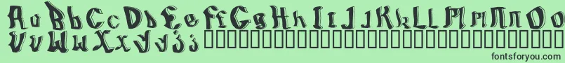 BillyboyRegular Font – Black Fonts on Green Background