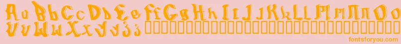BillyboyRegular Font – Orange Fonts on Pink Background
