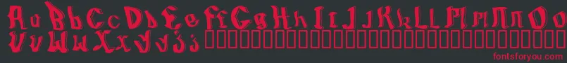 BillyboyRegular Font – Red Fonts on Black Background