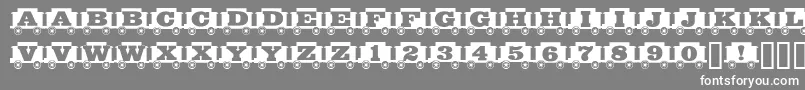 Grandfunkrr Font – White Fonts on Gray Background